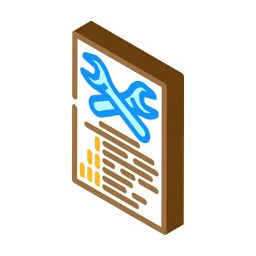 Easy installation isometric icon vector illustration Illustrazione stock