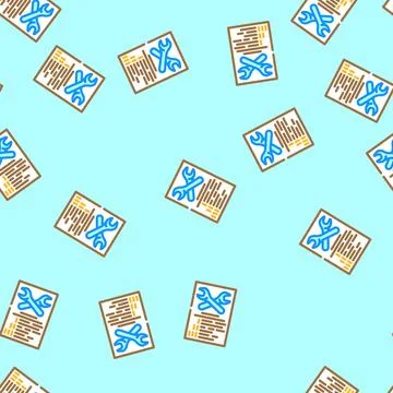 Easy installation vector seamless pattern Illustrazione stock