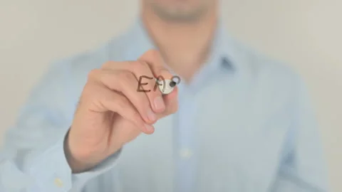 Easy Installments, Writing on Transparent Screen Vídeo Stock 163432966