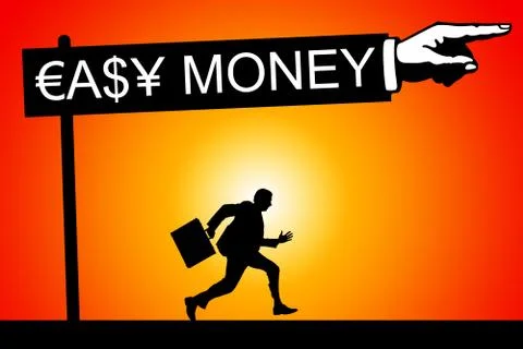 Easy money Stock Illustration