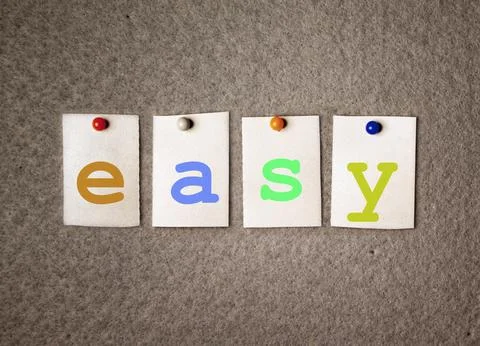 Easy note on pin board Stock Photos