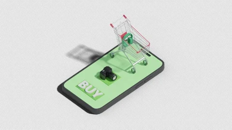 Easy Online Shopping – Smartphone E-Commerce and Digital Payment Concept Vídeos de archivo 342387666