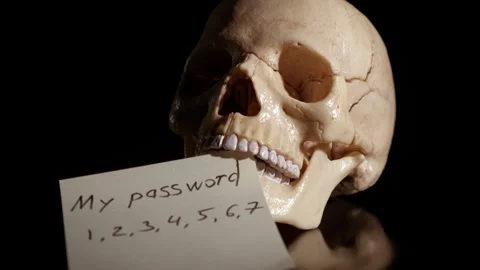 Easy password on paper. Stock Footage 251679014