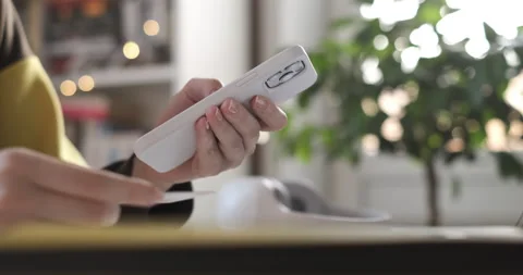 Easy pay using smart phone or digital device. Online banking with smart phone. Stock Footage 144423758