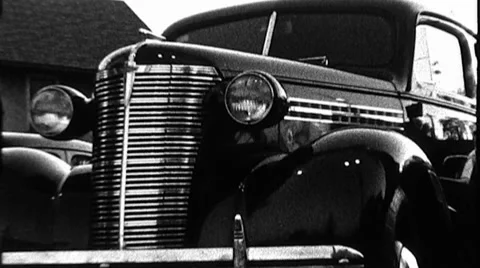 Easy Payment Plan Used Car Lot Dealership 1940s Vintage Film Home Movie 8855 Vídeo Stock 58380877