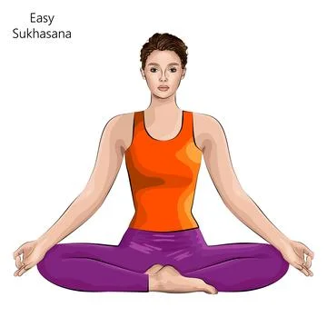 Sukhasana – comfortable pose - School of Yoga