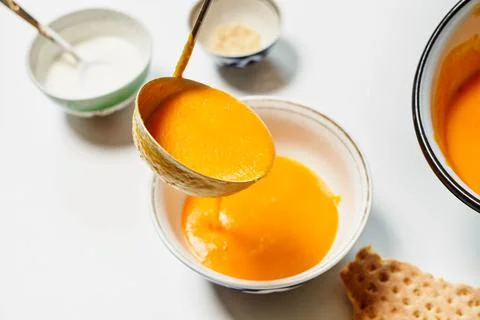Easy Pumpkin Soup Stock Photos