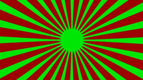Easy radial ray background - green screen Video stock 33734651