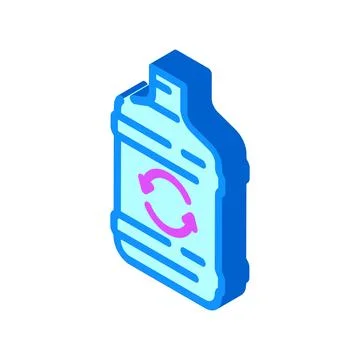 Easy refill isometric icon vector illustration Stock Illustration