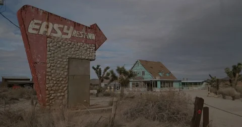 Easy Rest INN Cloudy Stock Footage 87484682