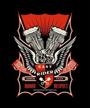 Easy rider Stock Illustration