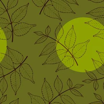 Easy Seamless floral vector pattern . Stock Illustration