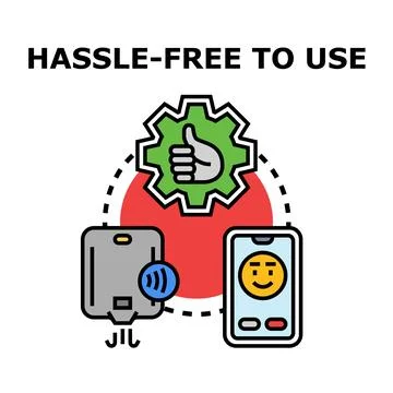 Easy setup connecting a device with a phone Stock Illustration