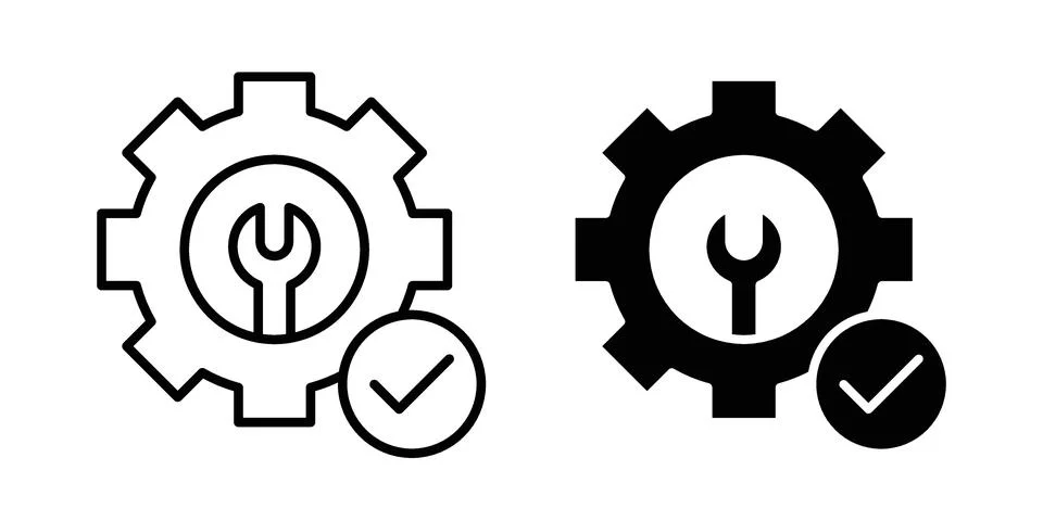 Easy setup icon design. Simple Vector illustrations.. Stock Illustration