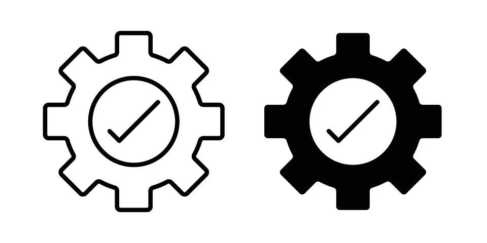 Easy setup icon set, collection of vector icons Stock Illustration