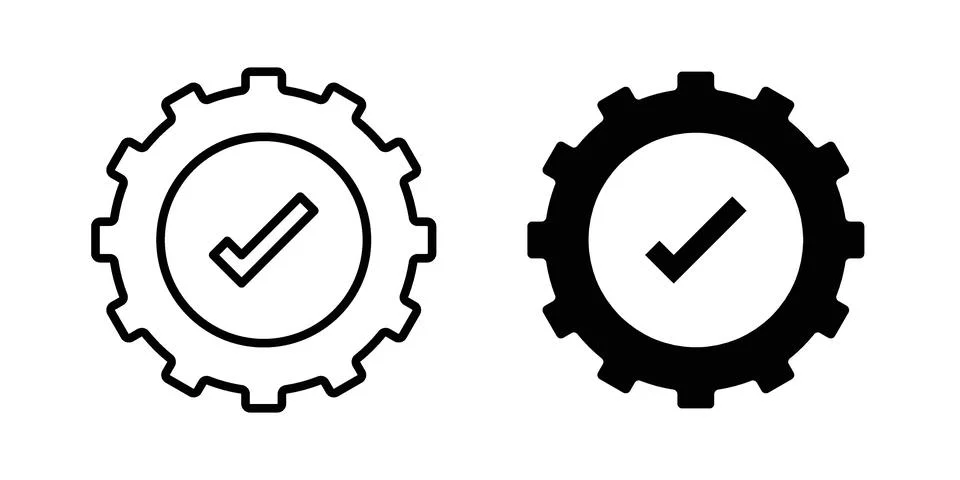 Easy setup icon set. Vector EPS 10 Stock Illustration