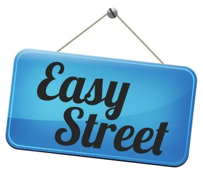Easy street Stock Illustration