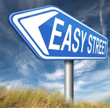 Easy street Stock Illustration