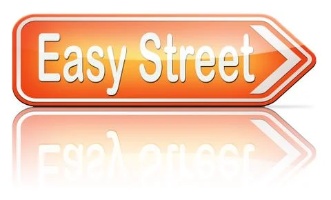 Easy street Stock Illustration