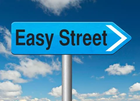 Easy street Stock Illustration