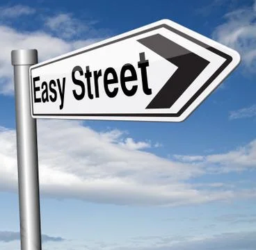 Easy street Stock Illustration