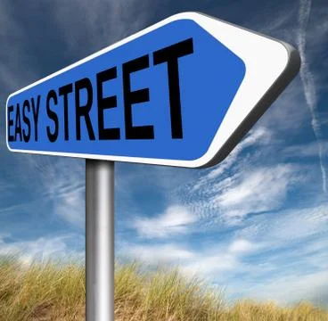 Easy street Stock Illustration