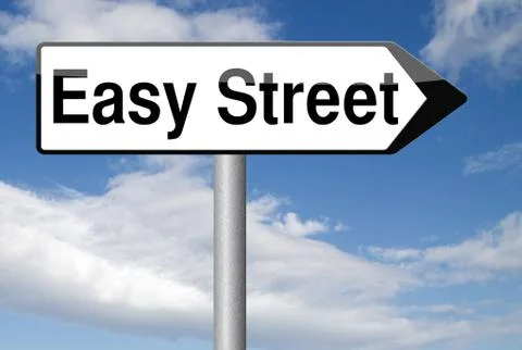 Easy street Stock Illustration