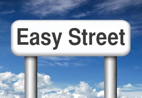 Easy street Stock Illustration