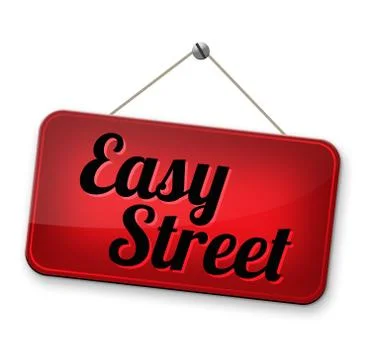 Easy street Stock Illustration
