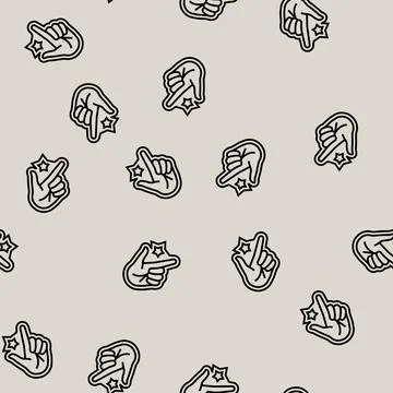 Easy use line seamless pattern Stock-Illustration