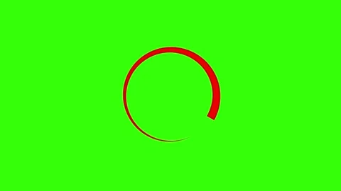 Easy to use Red Glowing loading circle Stock Footage 303553694