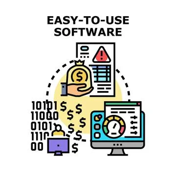 Easy to use software creating profit growth Ilustração Stock