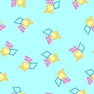 Easy use vector seamless pattern Stock-Illustration