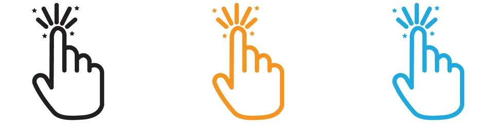 Easy vector logo set collection for web app ui Stock Illustration