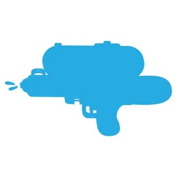 Easy  water gun . Stock Illustration