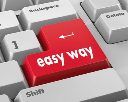 Easy way Stock Illustration