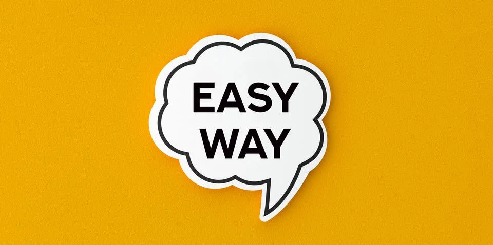 Easy way Stock Illustration