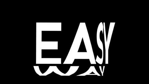 Easy way Kinetic Warp Text Animation Stock Footage 314998420