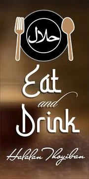 Eat and drink Stock Illustration