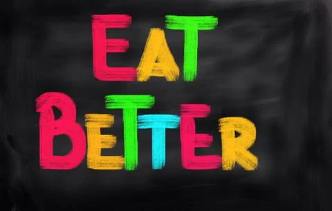 Eat Better Concept Stock Illustration