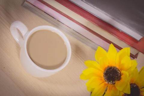 Eat coffee with a break Foto stock