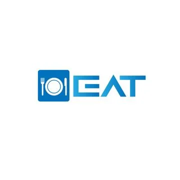 EAT design logo Stock Illustration