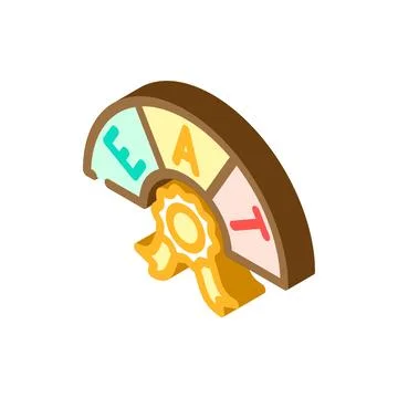 Eat expertise authoritativeness trustworthiness isometric icon vector Stock Illustration