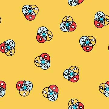 Eat expertise authoritativeness trustworthiness vector seamless pattern Stock Illustration