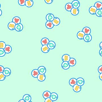 Eat expertise authoritativeness trustworthiness vector seamless pattern Illustrazione stock