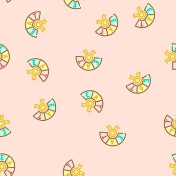 Eat expertise authoritativeness trustworthiness vector seamless pattern Stock Illustration