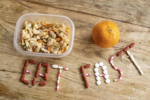 Eat fast diet with weight control and rapid weight loss concept Stock Photos