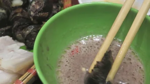 Eat fried with shrimp paste Stock Footage 70448876