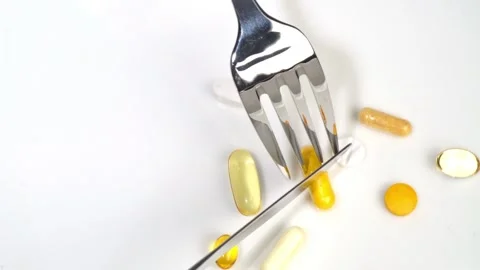 Eat pills Stock Footage 272147380