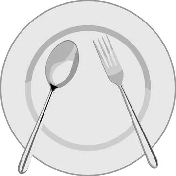 Eat Set Utensil Vector Stock Illustration